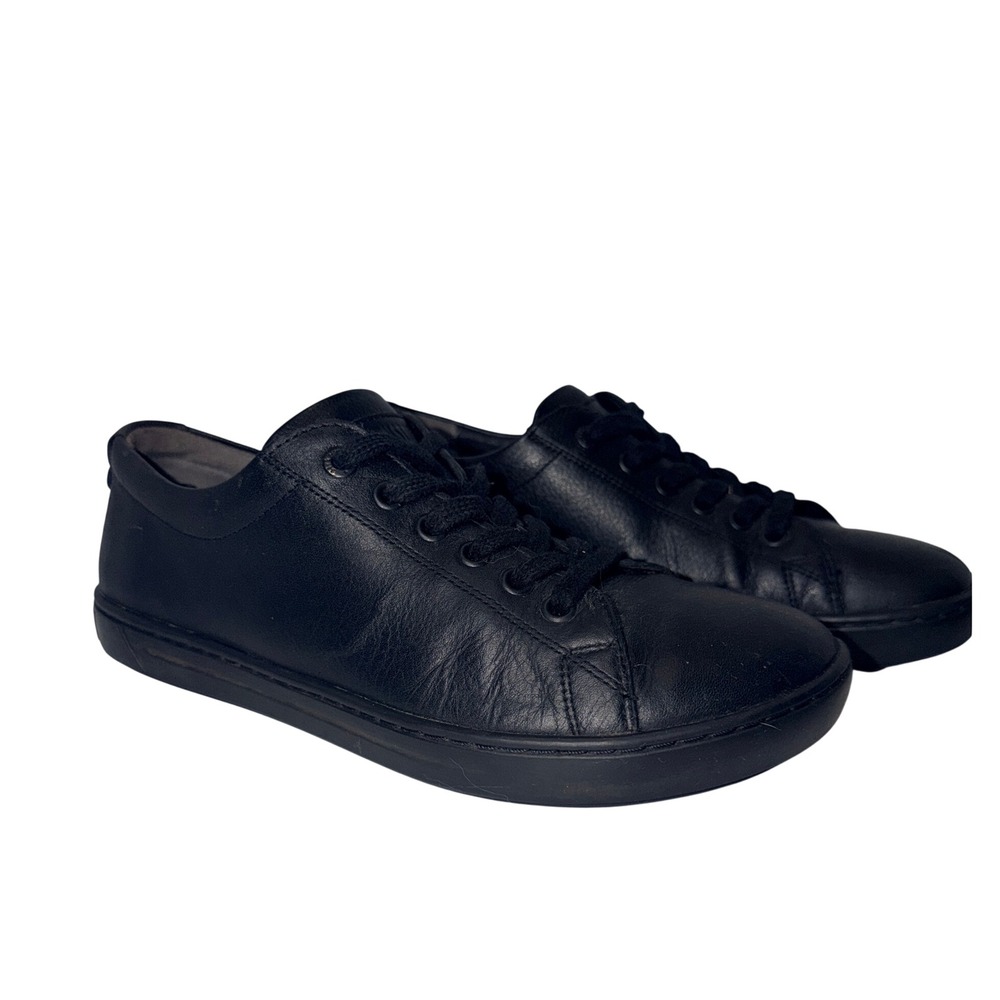 Birkenstock Bend Low Black Leather Sneakers Mens 7.5 Womens 9 EU 40